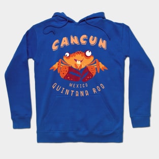 Cancun Mexico Quintana Roo Funny Crab Hoodie